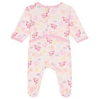 Baby Girls Pink Logo & Animals Babygrows Gift Set, 1, hi-res